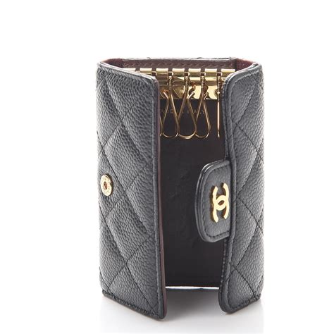 key pouch chanel|chanel 6 ring key holder.